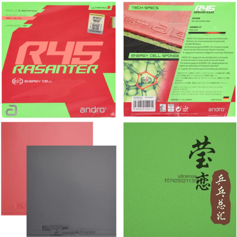 Table Tennis Rubber - Gomma per Racchetta da Ping Pong