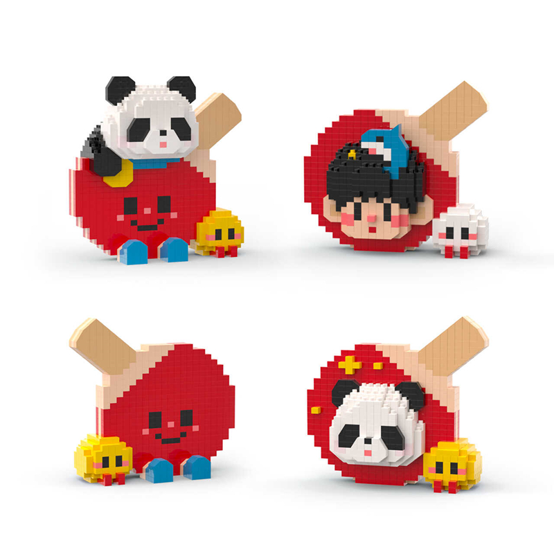 Table Tennis Champion - Simpatico panda campione racchetta da ping