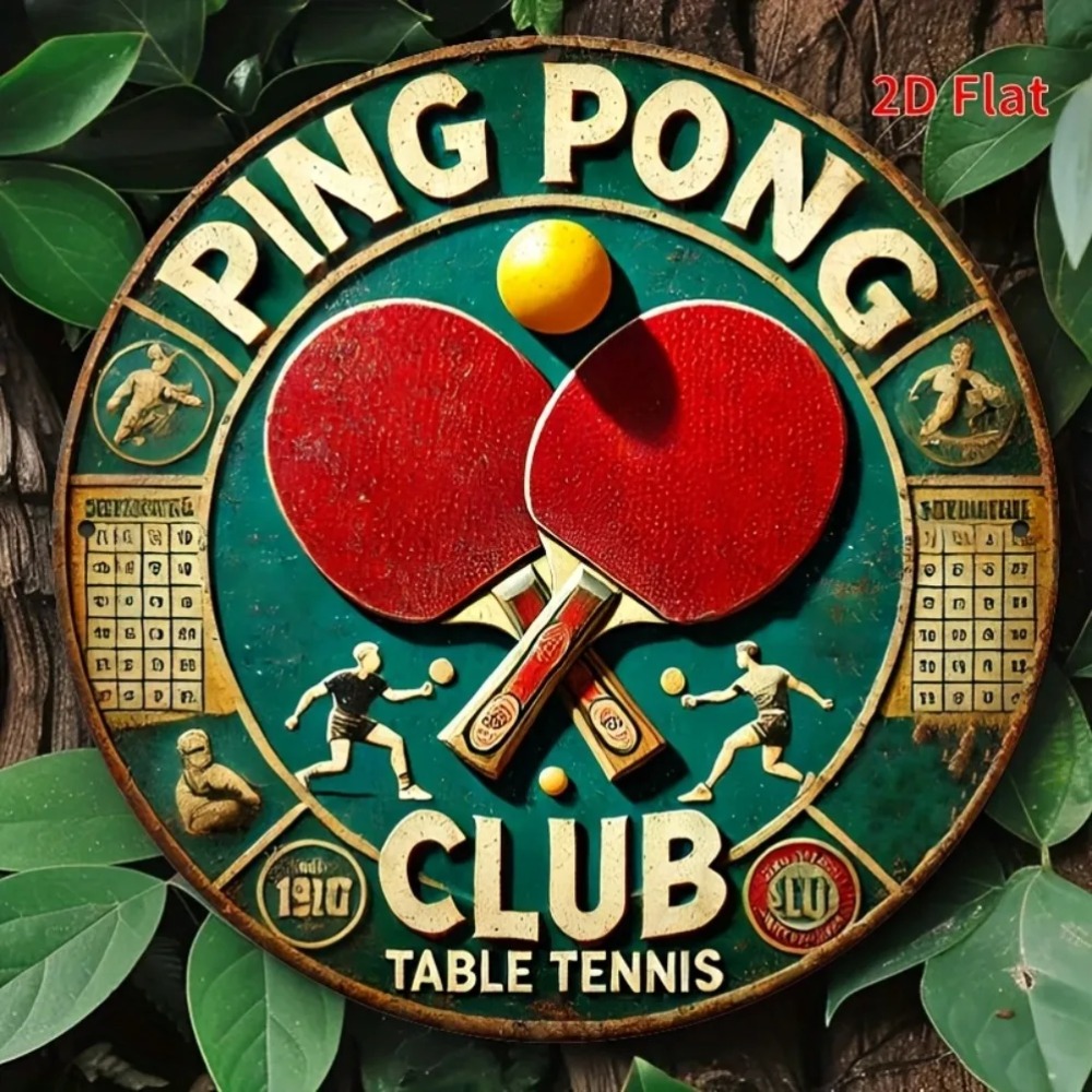 Targa Rotonda in Metallo 2D Vi - Table Tennis Dimension recensione e prezzo