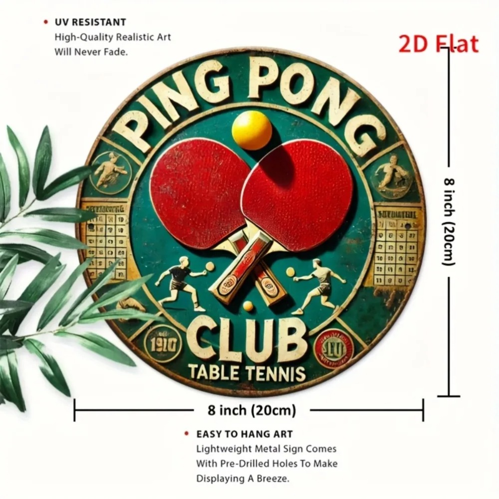 Targa Rotonda in Metallo 2D Vi - Table Tennis Dimension recensione e prezzo