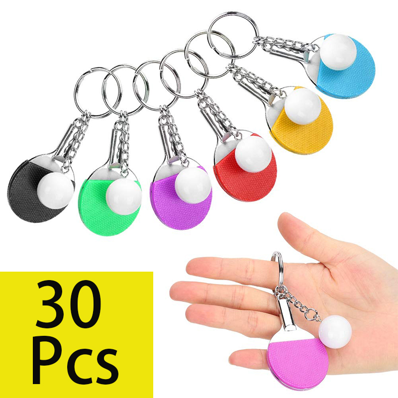 30 pezzi mini portachiavi racc - Table Tennis Backhand recensione e prezzo